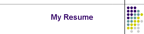 My Resume